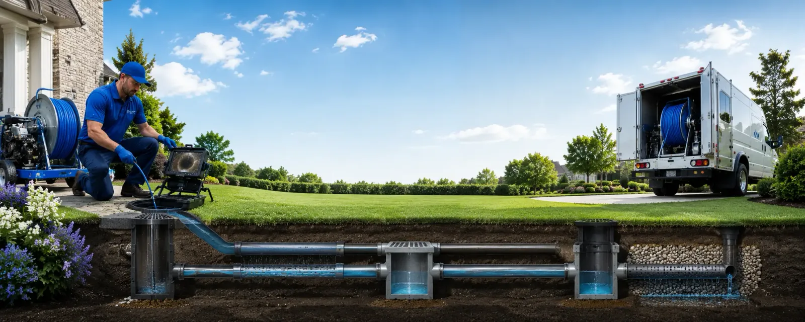 Outdoor drain cleaning information for Silva, MO